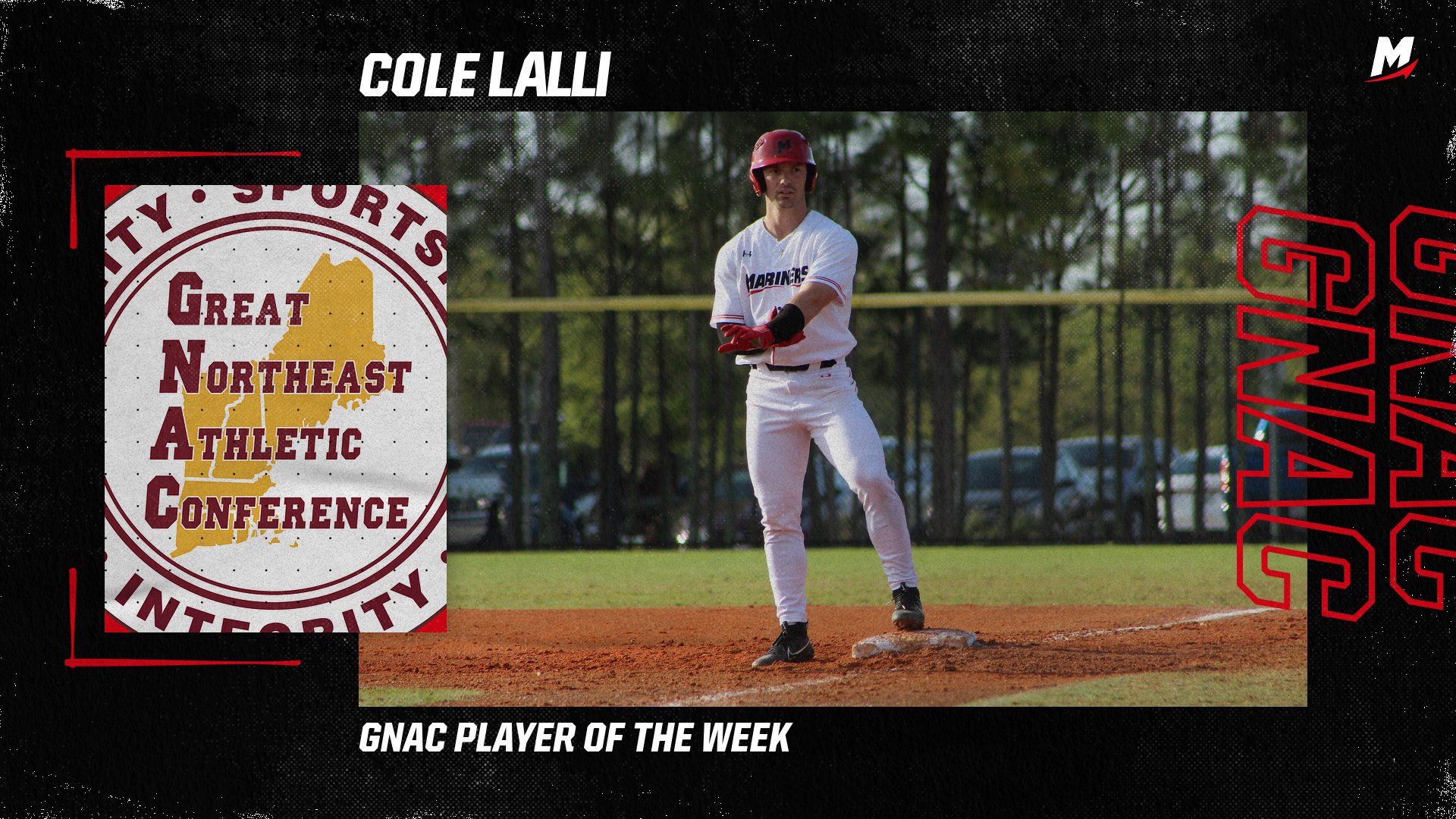 Lalli Named GNAC Baseball Player of the Week