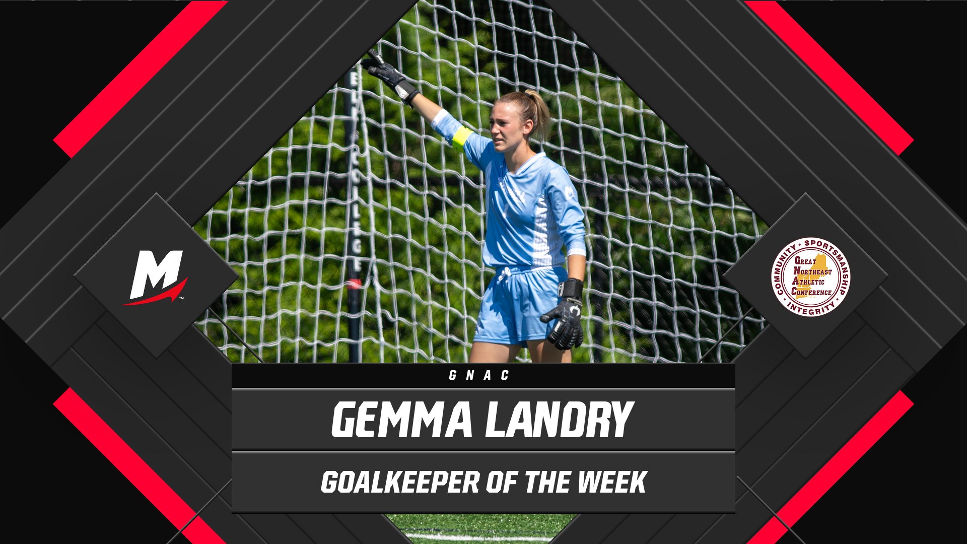 Landry Earns GNAC Goalkeeper of the Week Honors