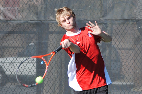 Men's Tennis Clipped by Regis