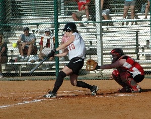 Mitchell Routes Southern Vermont in NECC Softball Action