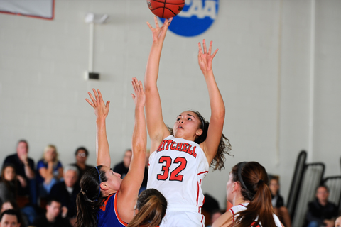 WBB Edged in OT at Elms