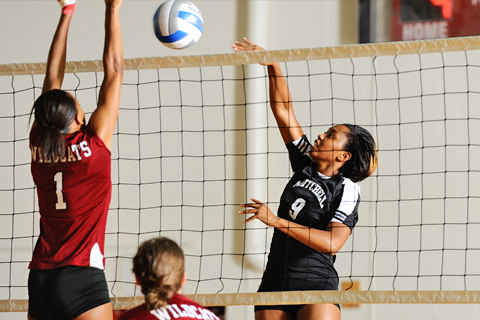 Volleyball Can't Hold On At Lesley