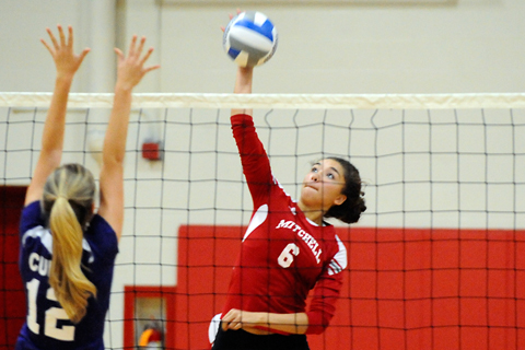 Volleyball Wins NECC Opener vs. Becker