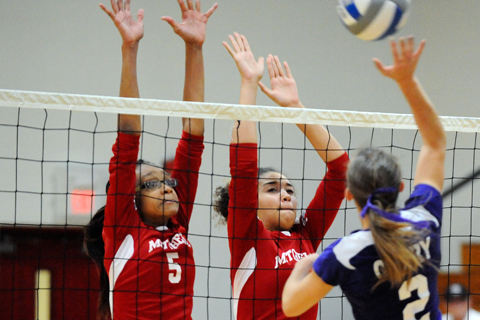 Volleyball's Garcia, Charles Garner NECC Accolades