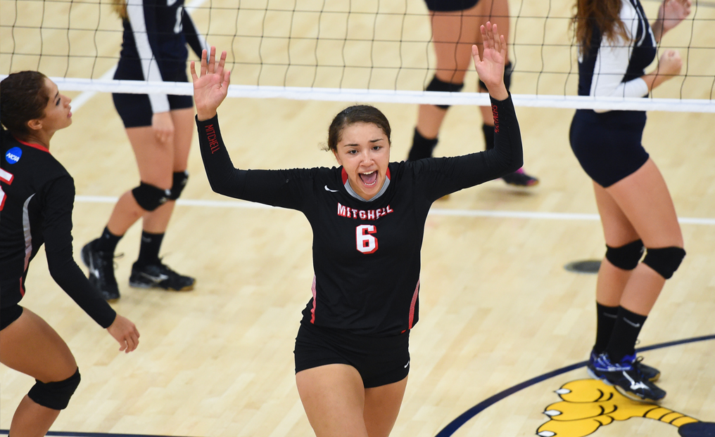 Volleyball Picks Up First NECC Win