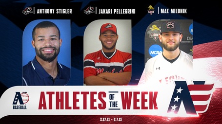 Stigler, Pellegrini Earn NECC Honors