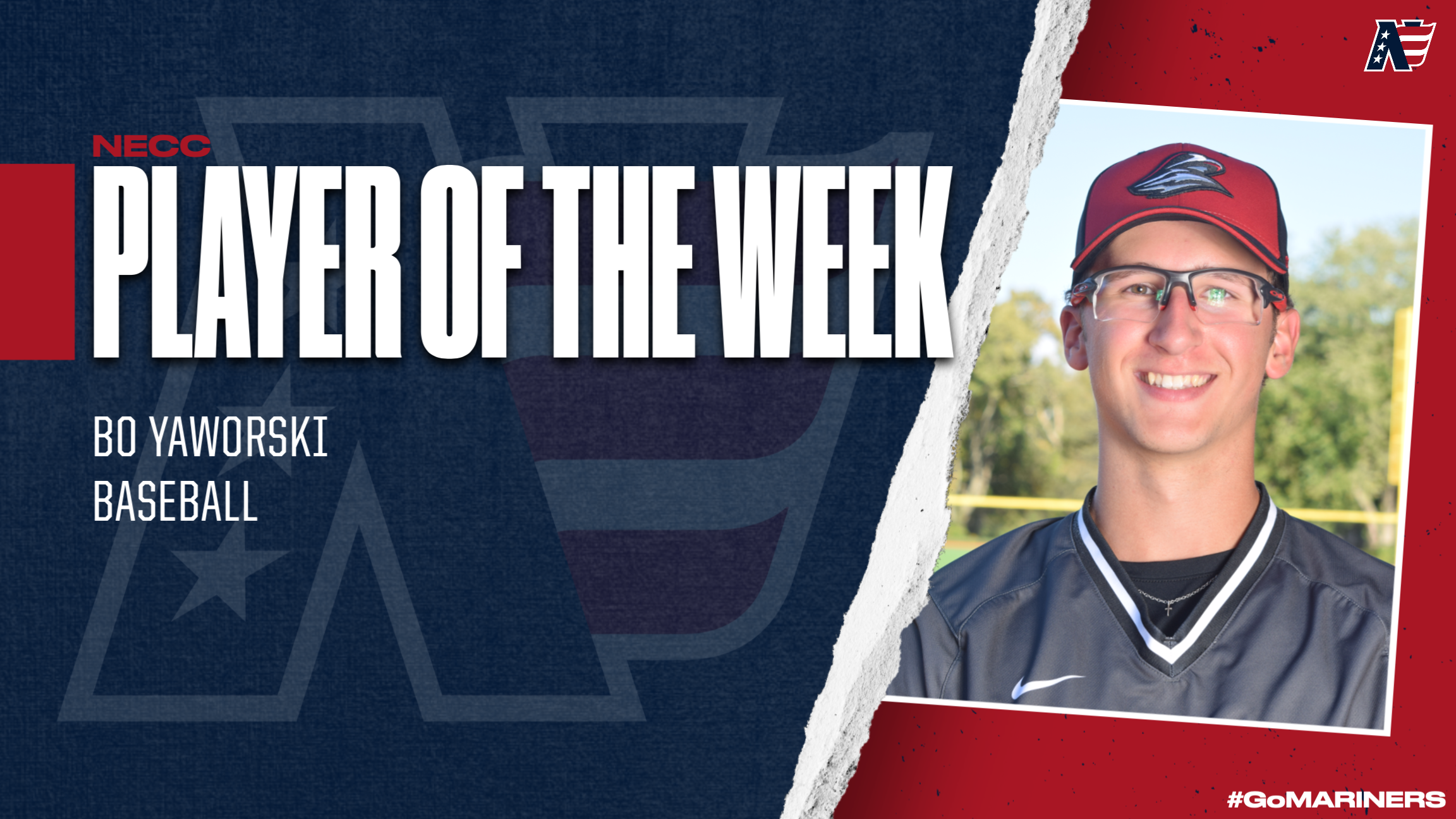 Yaworski Named NECC Player, Rookie of the Week