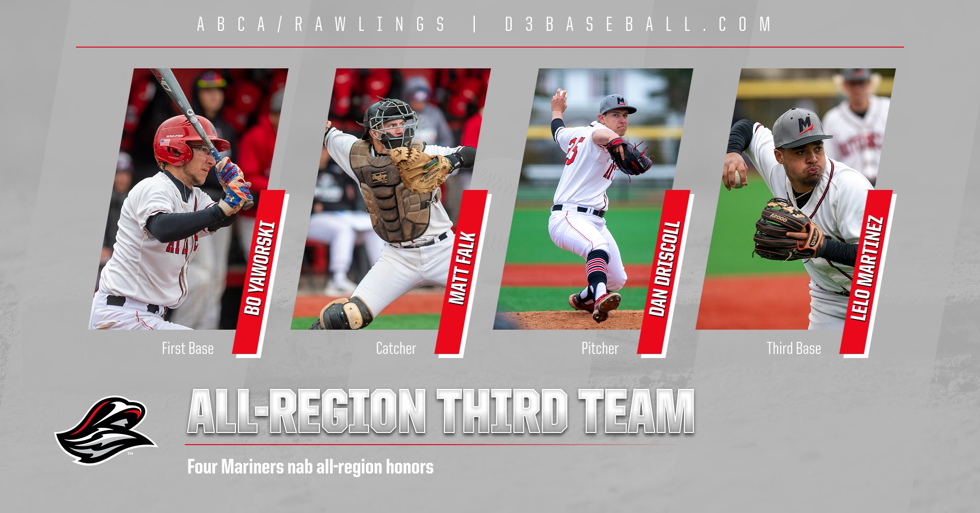 Four Mariners Nab All-Region Baseball Honors