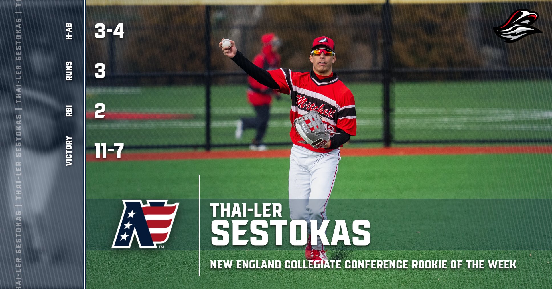 Sestokas Earns NECC Rookie of the Week Honors