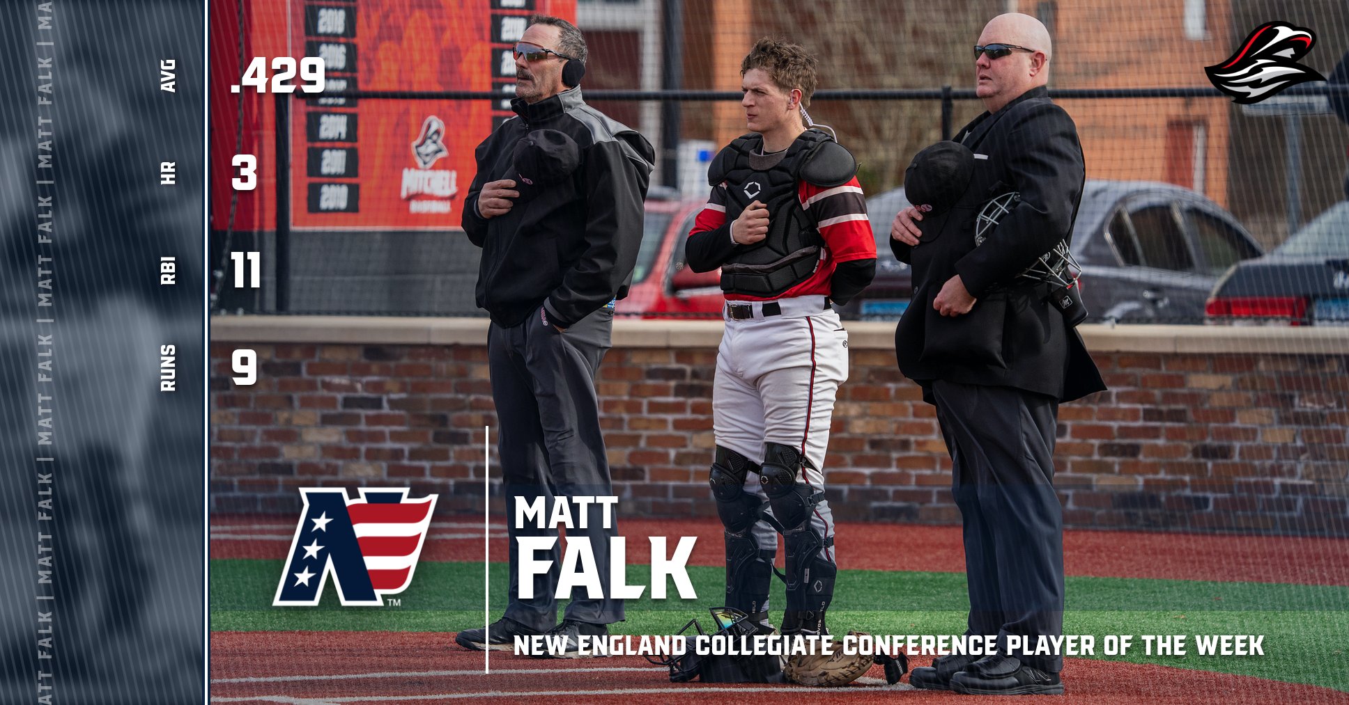 Falk Named NECC Player of the Week