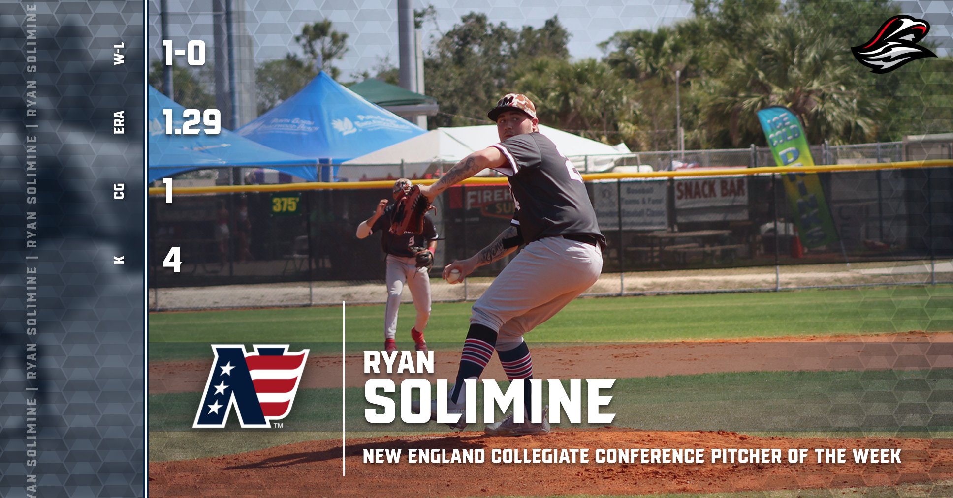 Solimine Nabs NECC Pitcher of the Week Honors