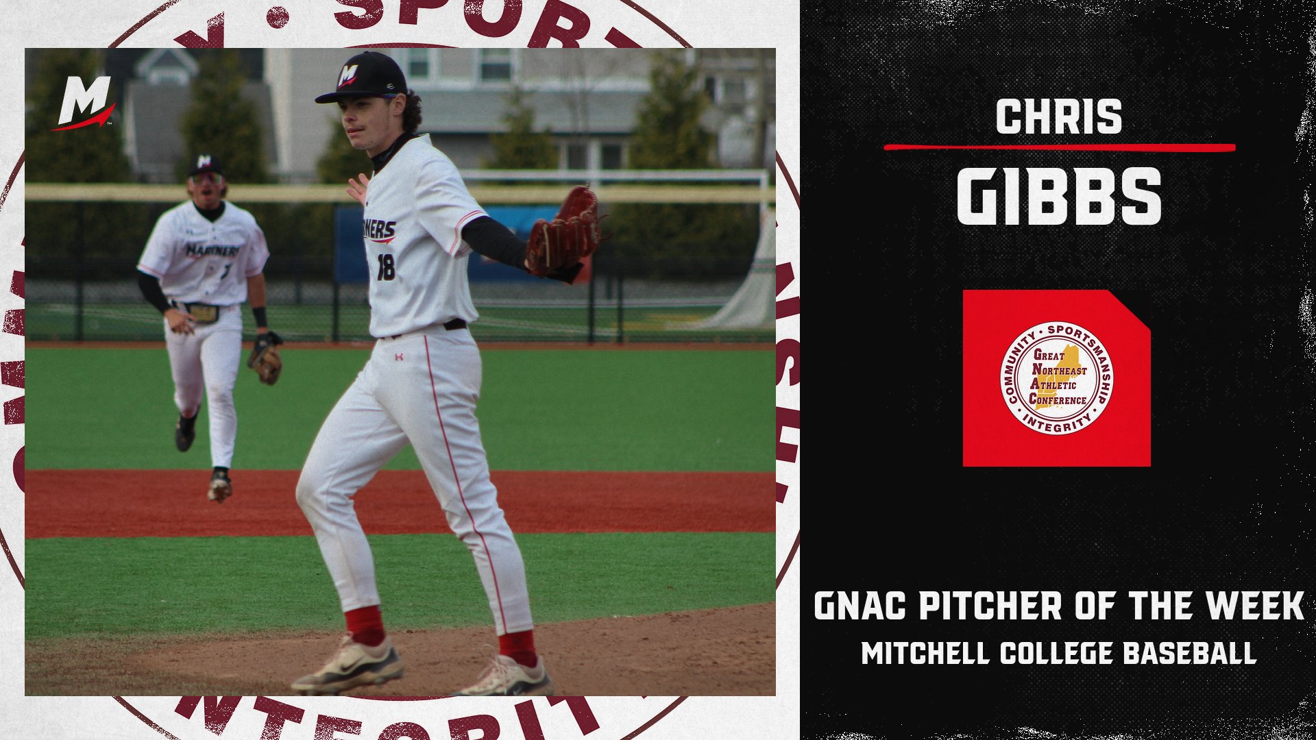 Gibbs Tabbed as GNAC Pitcher of the Week