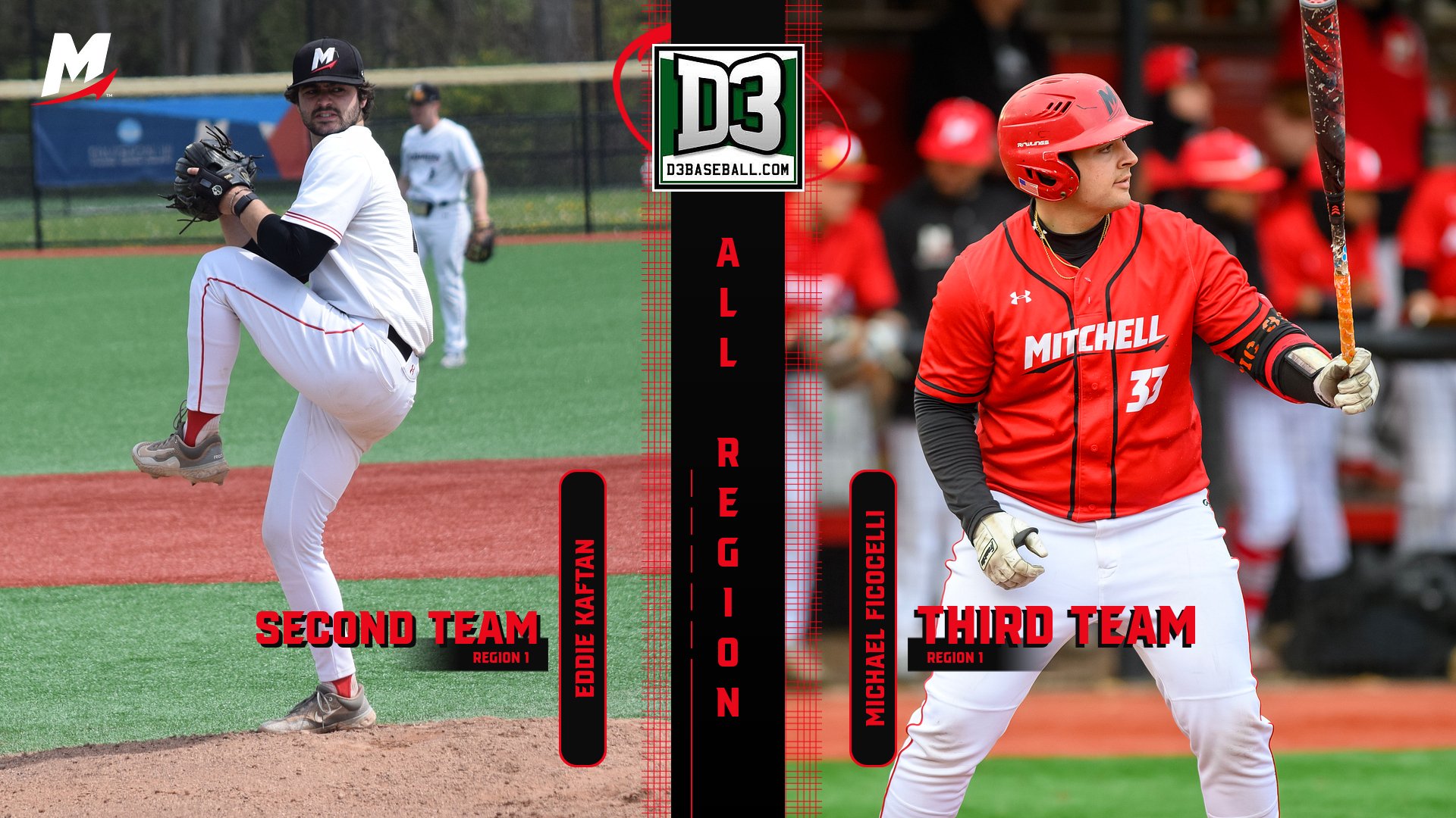 Kaftan & Ficocelli Earn All-Region Honors from D3baseball.com