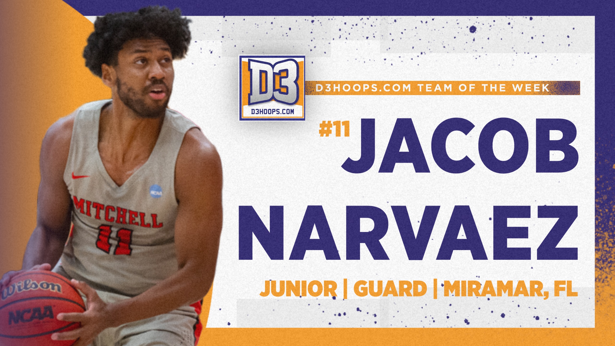 Narvaez Named to D3hoops.com Team of the Week