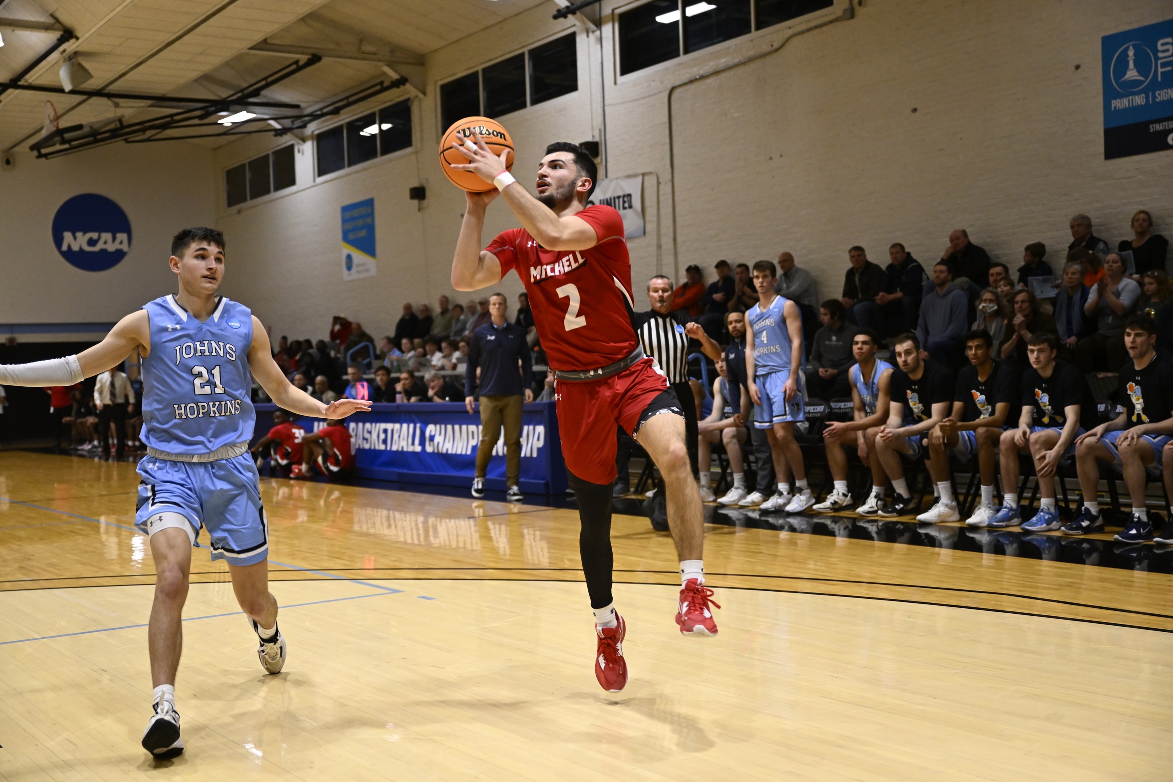 MBB Drops NCAA Opener to #11 Johns Hopkins