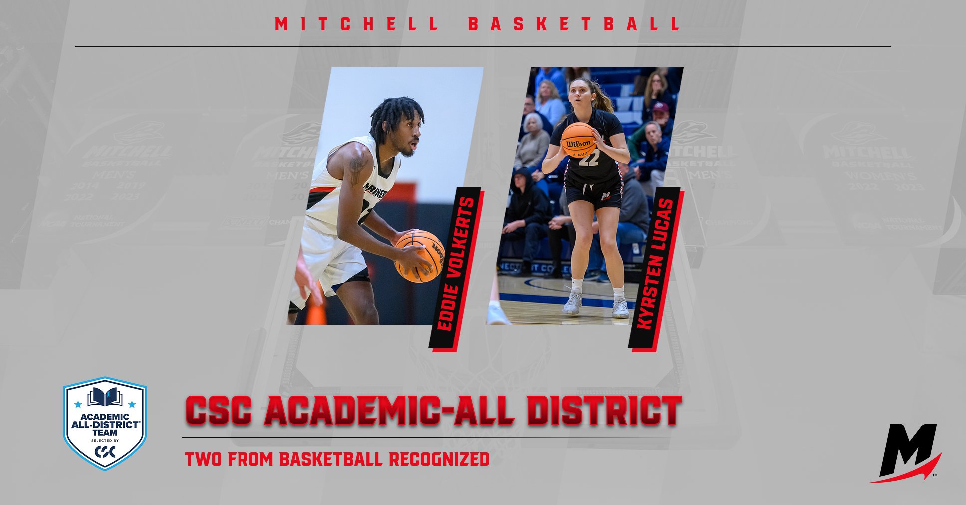 Two Basketball Players Named to CSC Academic All-District Teams