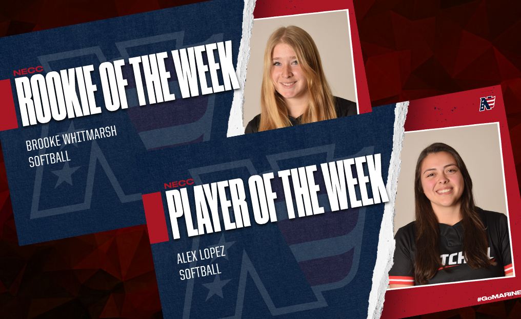 Softball's Lopez, Whitmarsh Earn NECC Weekly Honors
