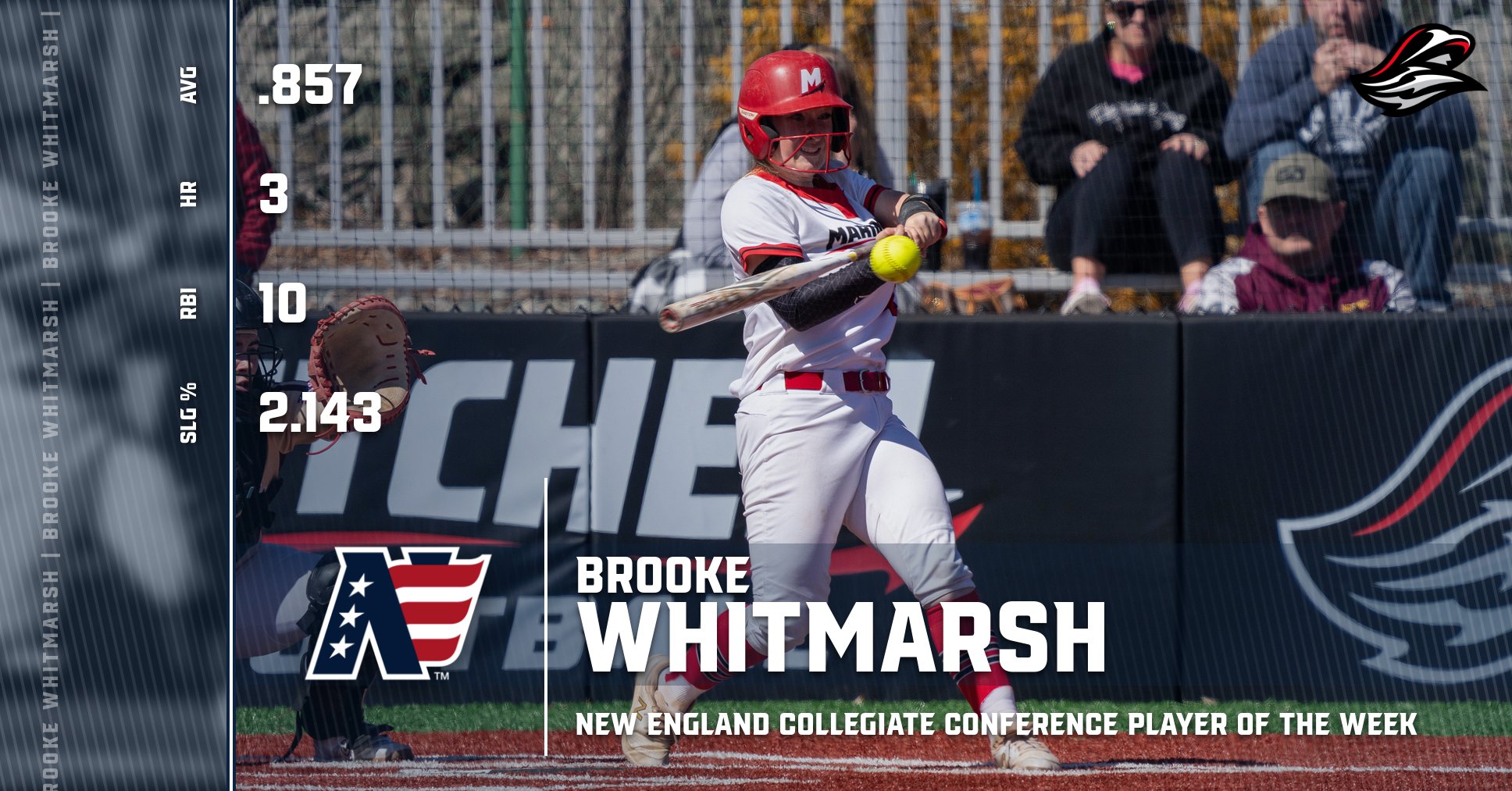Whitmarsh Named NECC Player of the Week