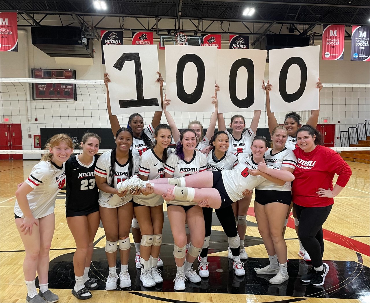 Binfield Tallies 1000th Assist as Volleyball Outlasts Regis