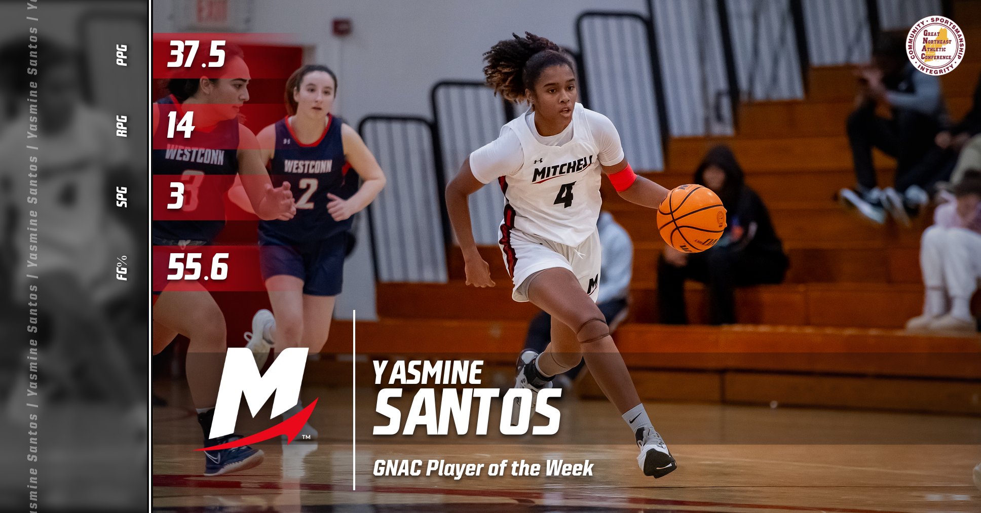 Santos Earns GNAC Player of the Week Honors